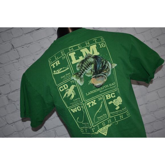 Columbia PFG Performance Fishing Gear T-Shirt Mens Size Large Green Cotton - Picture 1 of 8